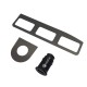 BLACK BRUSHED STAINLESS BUTTON BEZELS + USB LIGHTER CHARGER